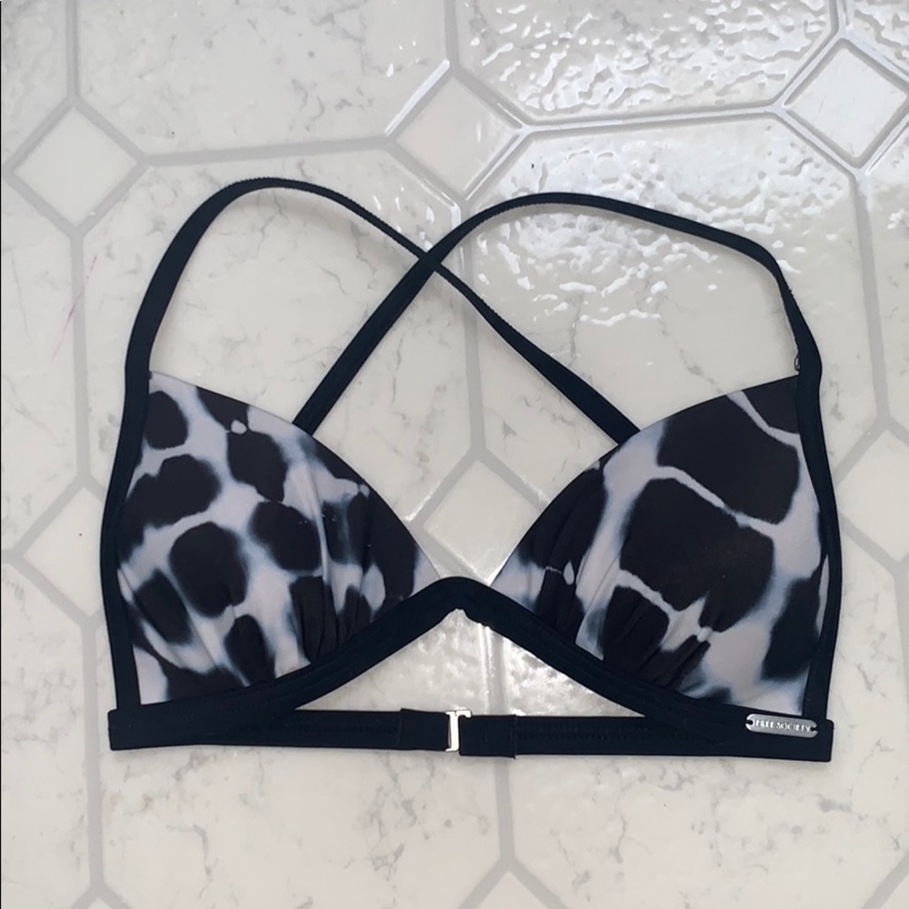Free Society Cross-back Bikini Top